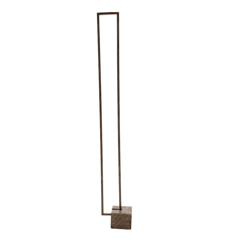Concrete Floor lamp PWL-0941 pakoworld 20W 1880 lumns in brown color 15x28x155cm