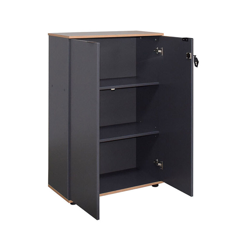 Office cabinet Taker I pakoworld in anthracite shade 72x34x109cm