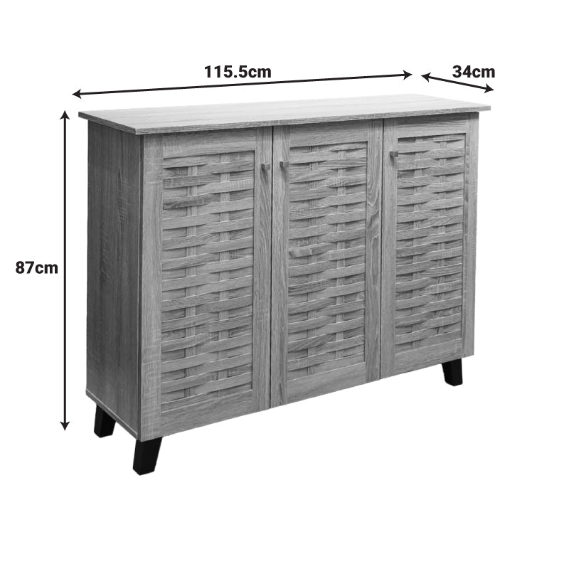 Shoe cabinet Mantam 16 pairs sonoma 115.5x34x87cm