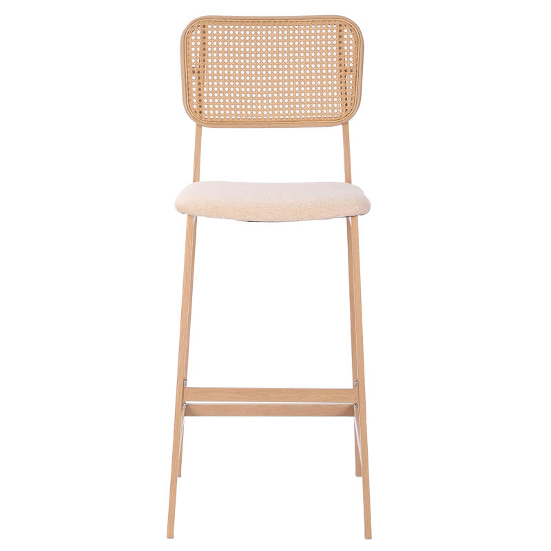 Bar stool Cecilia pakoworld metal natural-fabric beige