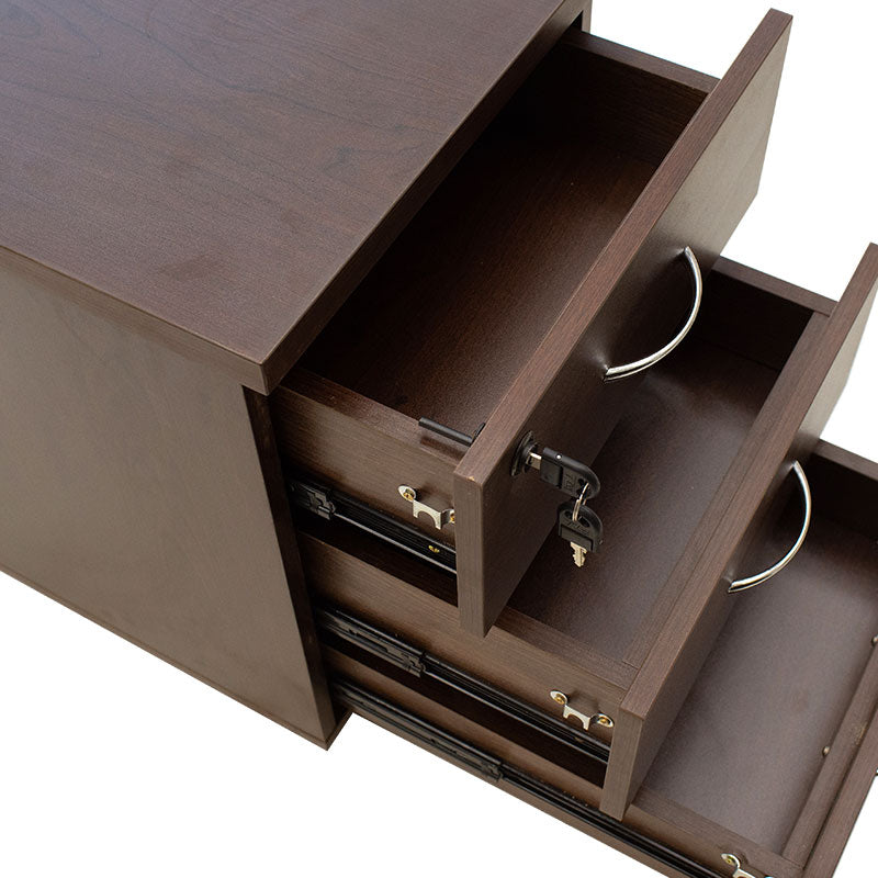 Mobile drawer Amazon pakoworld walnut 39x47x52,5cm