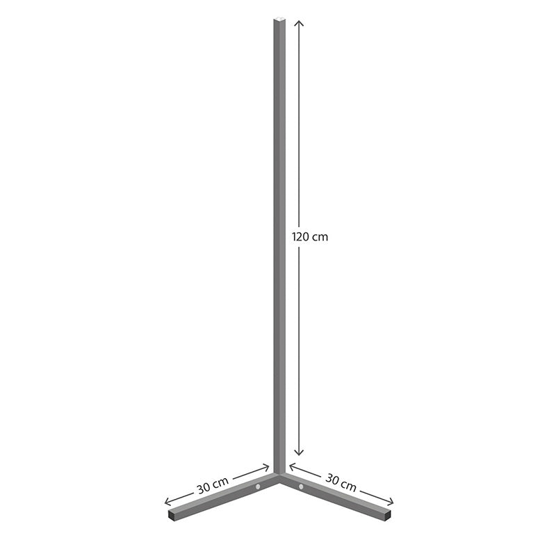 Floor lamp Esthetic pakoworld LED black 30x2x130cm