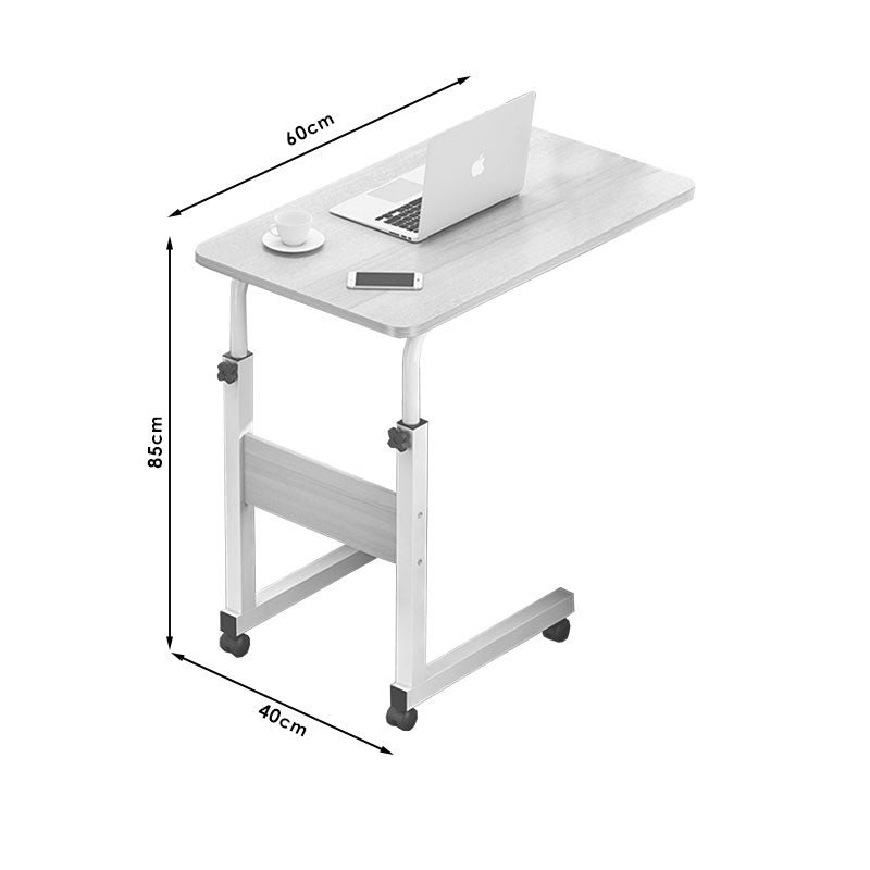 Side table Talf on wheels in black-walnut color 60x40x62-88cm