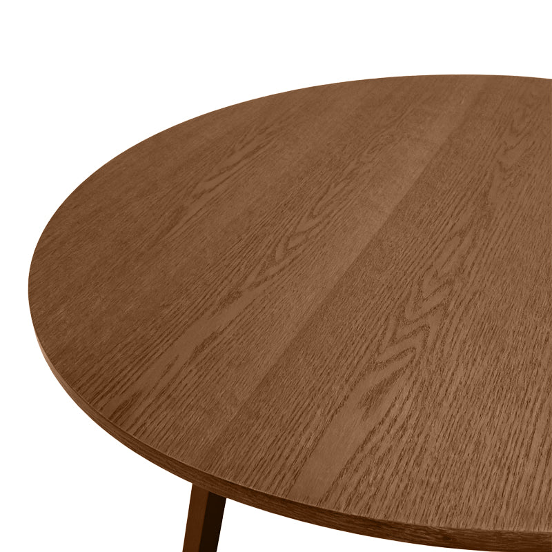 Dining table Sedria mdf in walnut color D120x75cm