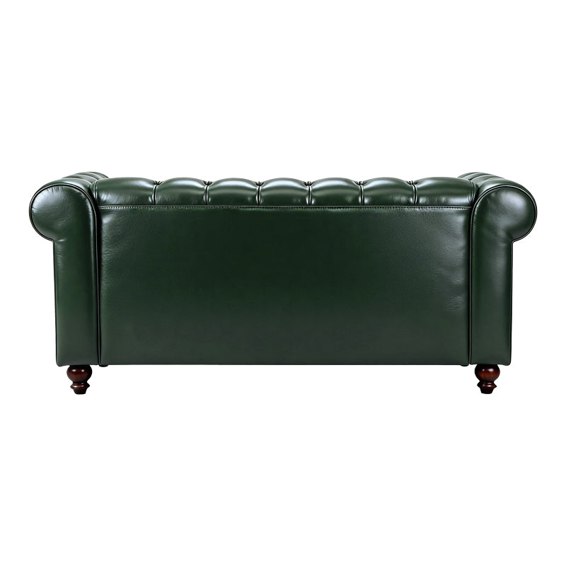 Two-seater sofa Chesterfield pu cypress 160x84x67cm