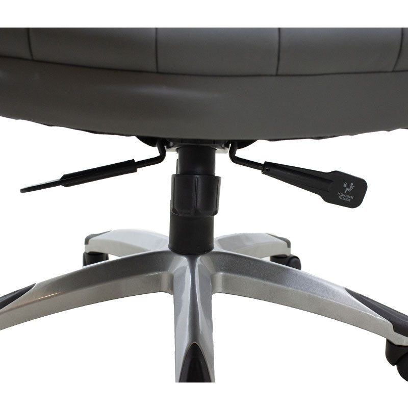 Manager office chair Imperial pakoworld with PU in grey colour