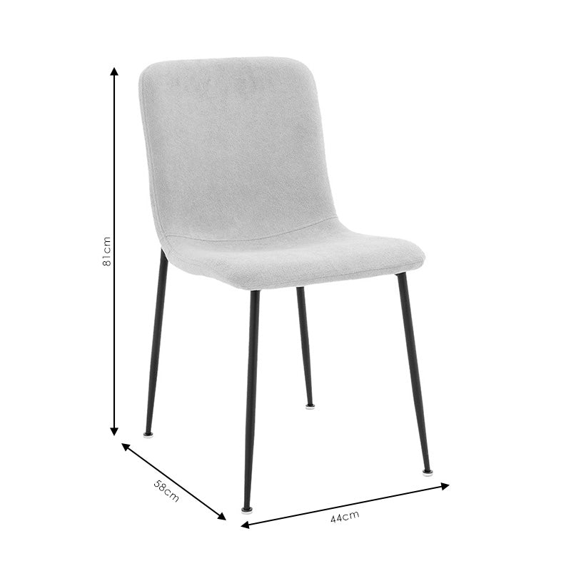 Gratify chair fabric ecru-leg black