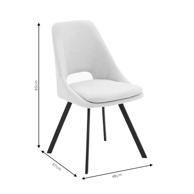 Initiate chair fabric cream-leg black