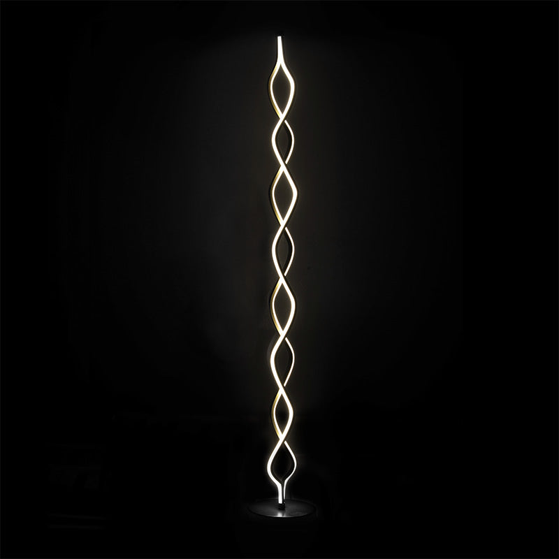 Floor lamp PWL-1168 pakoworld LED 3000K in silver color D30x145cm