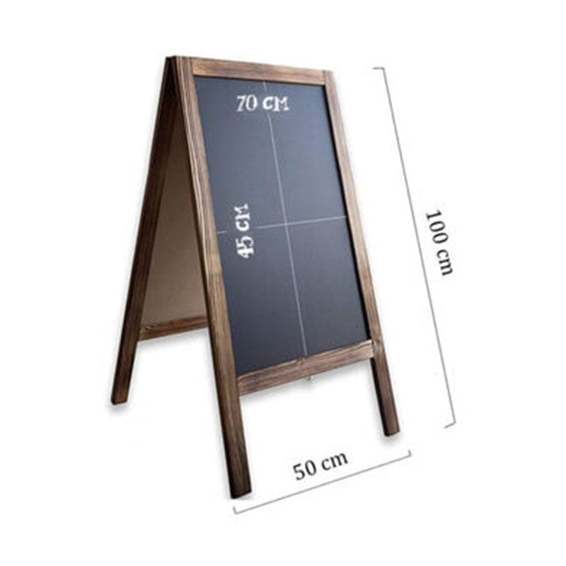Menu stand Felex walnut-black 50x25x100cm