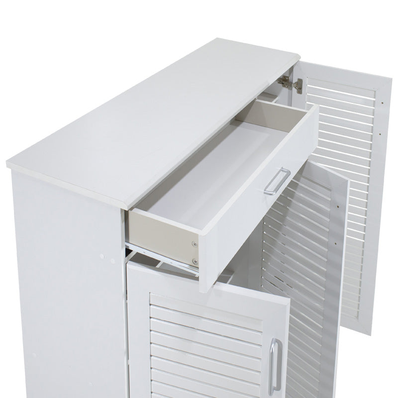 Shoe cabinet Sante pakoworld 30 pairs white 120x37x123cm