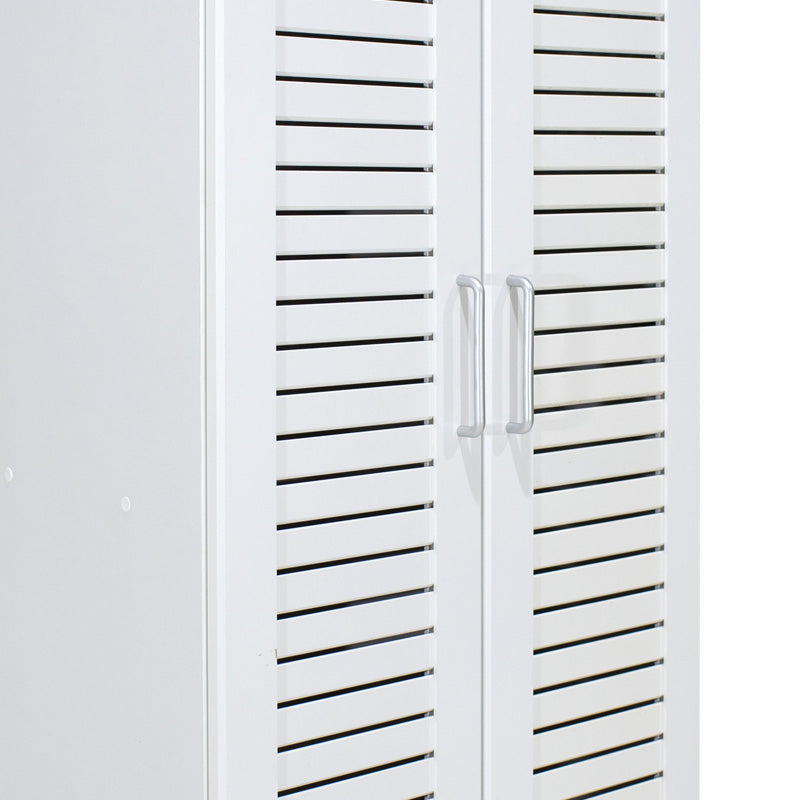 Shoe cabinet Sante pakoworld 21 pairs dark white 60x37x183cm