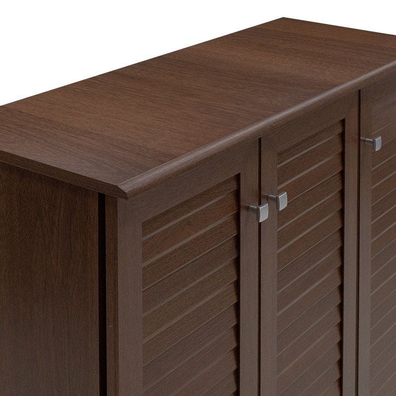 Shoe cabinet SANTΟ pakoworld 16 pairs walnut 89.5x34.5x91.5cm