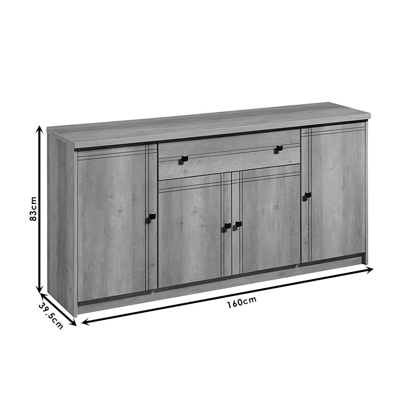Buffet Libby pakoworld natural 160x39.5x83cm
