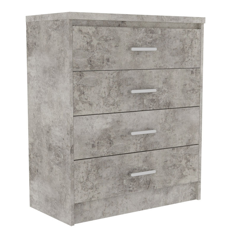 Chest f 4 drawers Olympus pakoworld in antique anthracite colour 80x40x95