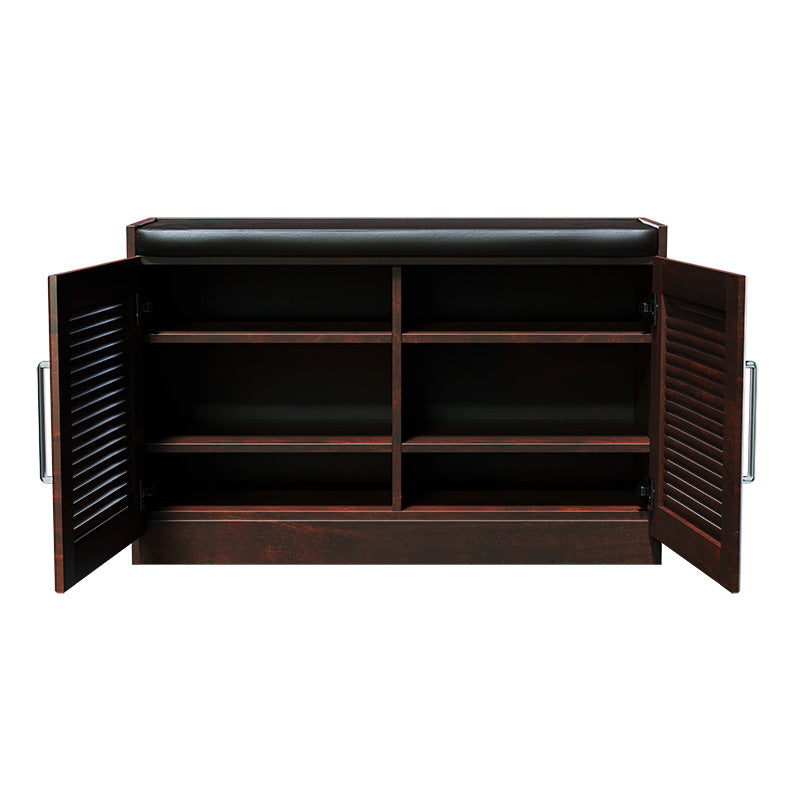 Shoe cabinet stool Crispy pakoworld 9 pairs walnut 94x34.5x60cm