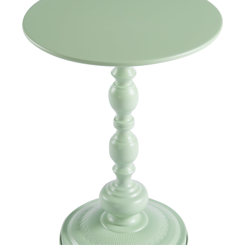 Anesor metal side table in mint shade D40x52cm