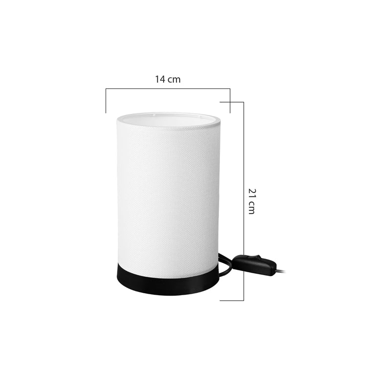 Table lamp Fana pakoworld pvc in cream shade D14x21cm