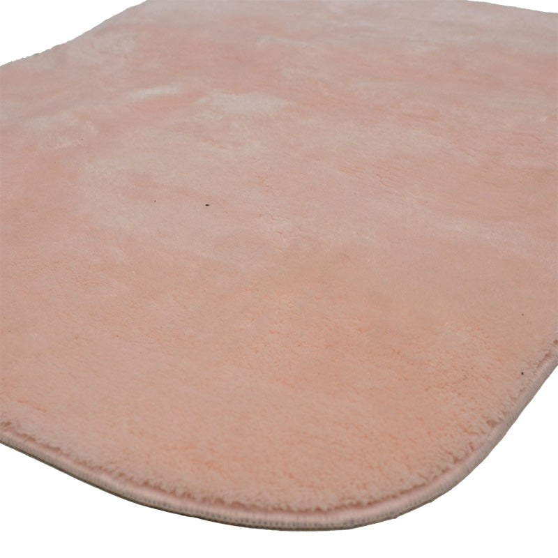 Bath mat PWC-0055 pakoworld set 2pcs microfiber pink 90x60cm