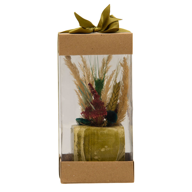 Artificial potted plant Green14 pakoworld green 7x6.5x17cm