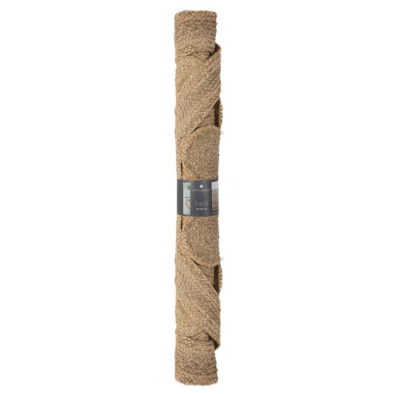 Lace carpet pakoworld jute natural D120x1cm