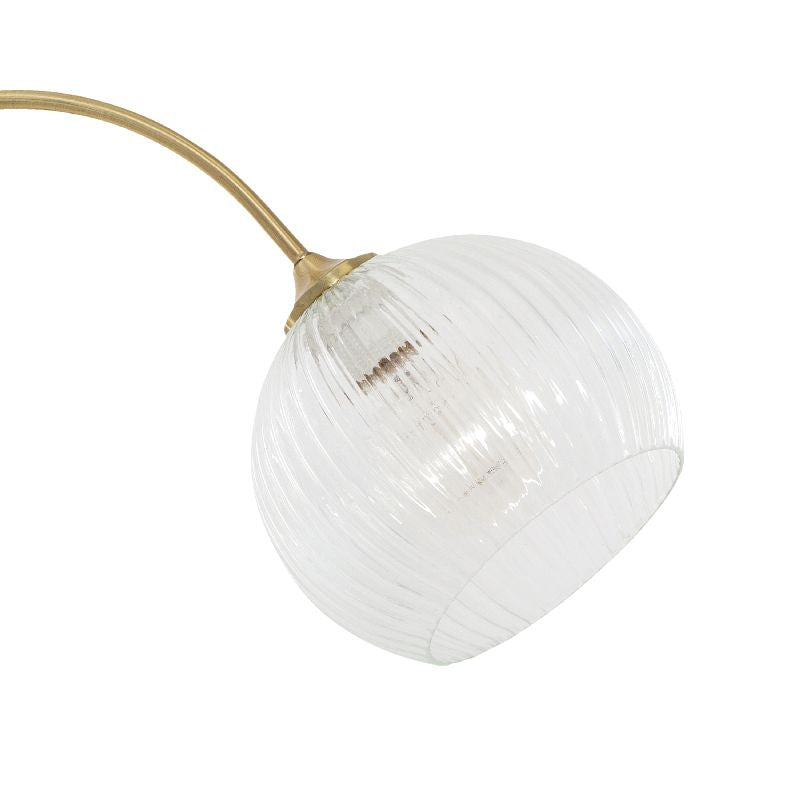 Floor lamp PWL-1103 pakoworld Ε27 ivory-clear 59x26x150cm