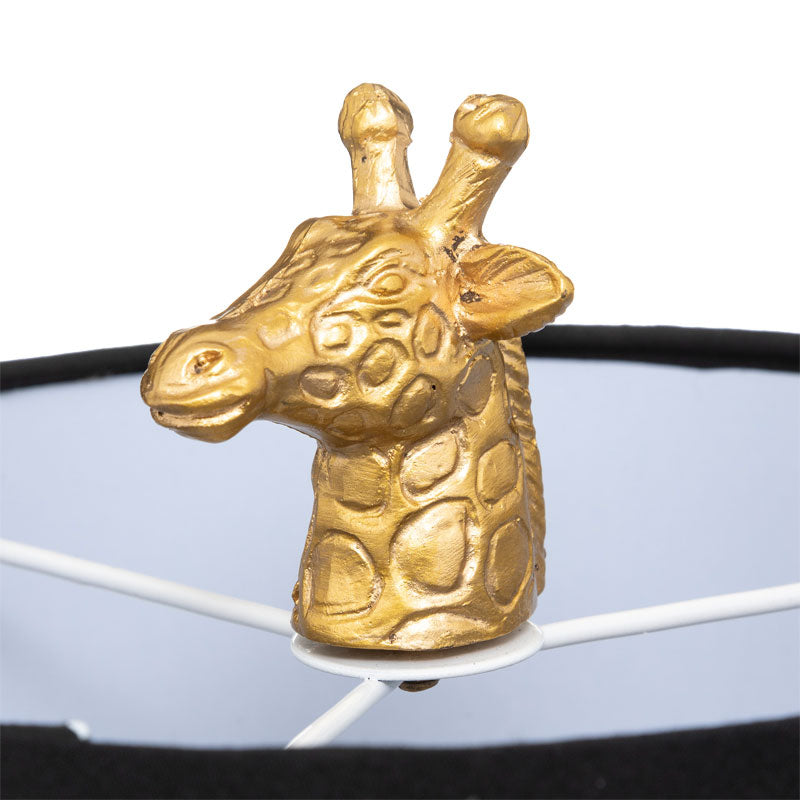 Giraffe table lamp pakoworld E27 black-gold 22.5x20x42cm