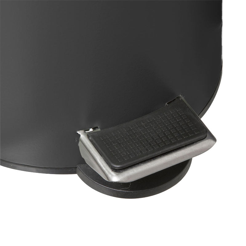 Waste bin 3L Nature pakoworld metallic dark grey- natural