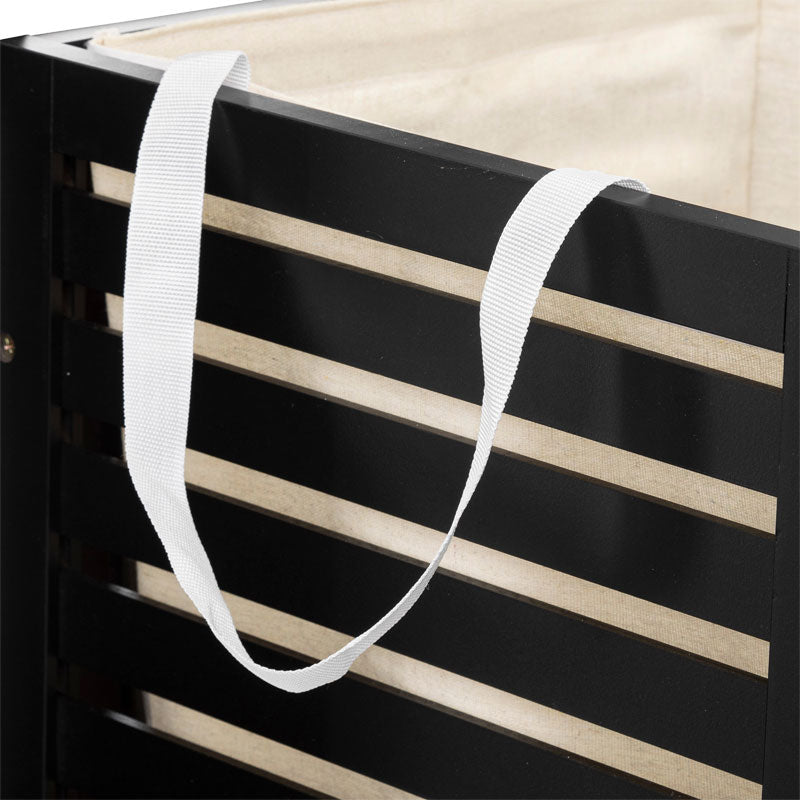 Laundry basket Africa pakoworld black 40x38x58cm