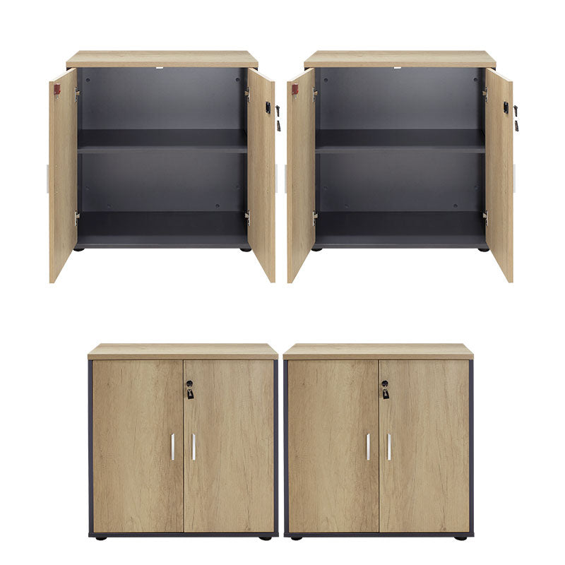 Wardrobes Lotus pakoworld with 4 doors in oak-dark grey color 160x40,5x80cm