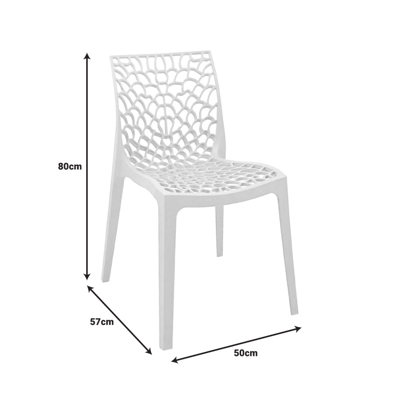 Dining table Groovy Hush 3 pcs cappuccino PP 60x60x76cm