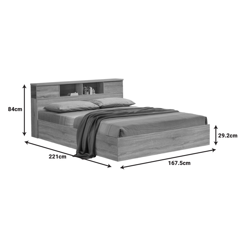 Bed with mattress Olympus Utopia sonoma 160x200cm