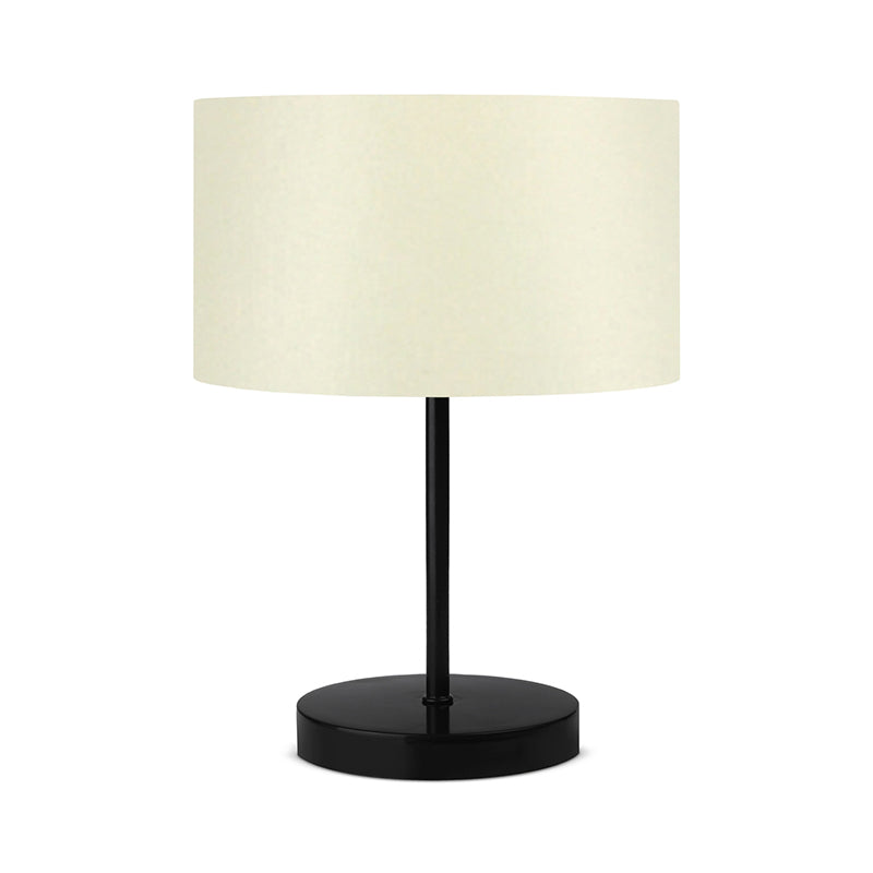 Table lamp PWL-1076 pakoworld Ε27 ecru-black D24x35cm
