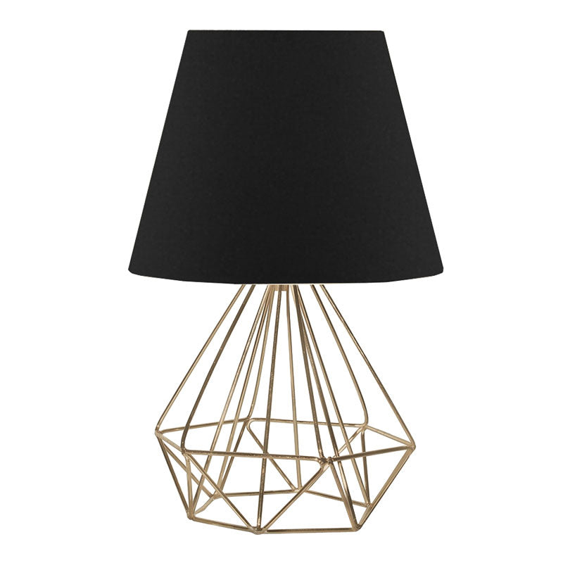 Table lamp PWL-1143 pakoworld E27 black-golden D22x37cm