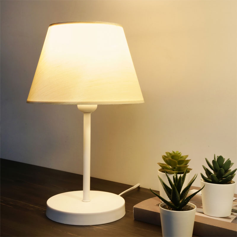 Table lamp PWL-1149 pakoworld E27 ivory-white D22x37cm