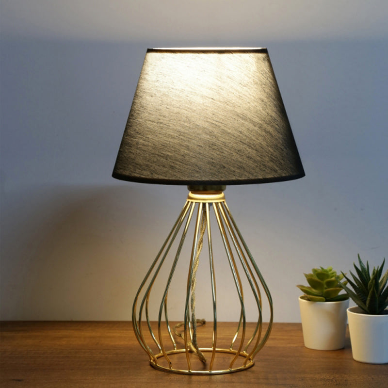 Table lamp PWL-1150 pakoworld E27 black-golden D22x37cm