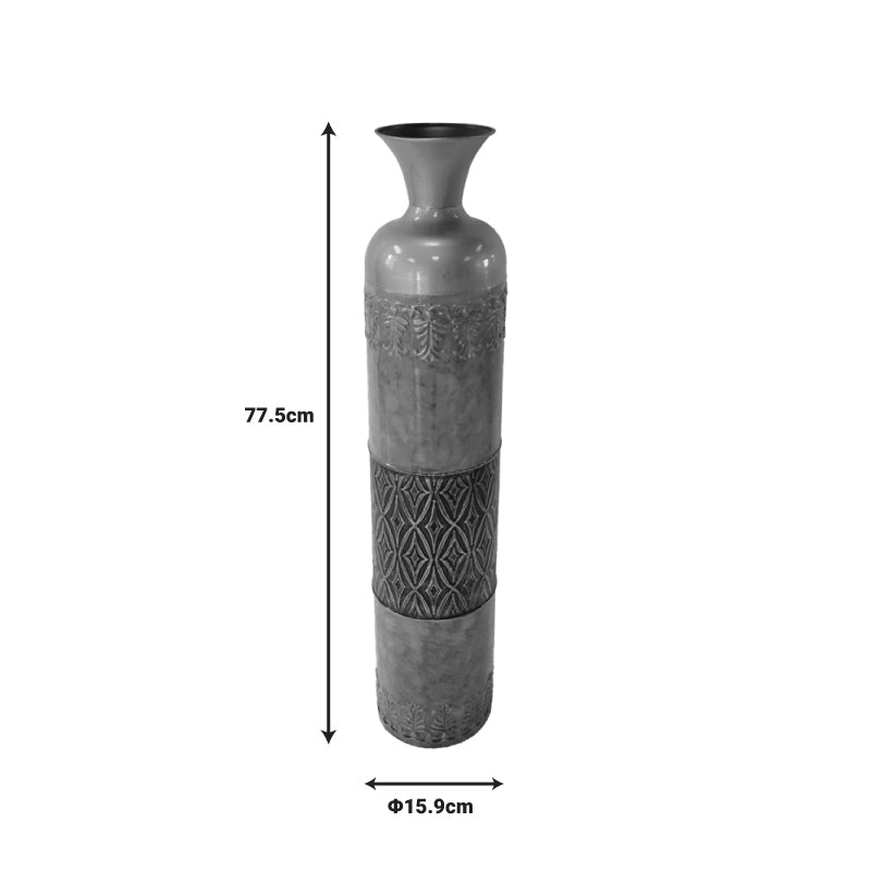 Decorative vase Ancian Inart metal colorful D15.9x77.5cm