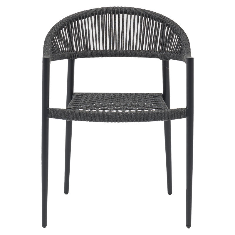 Armchair Freiburg pakoworld aluminum dark grey-PP grey