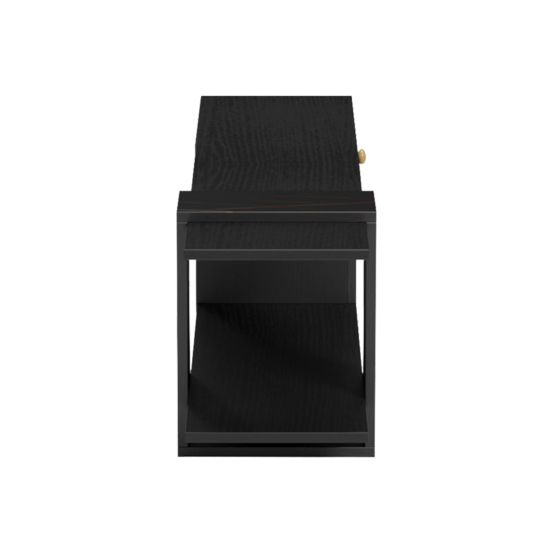 Standi TV cabinet in black-black marble shade 120x25x36.8cm