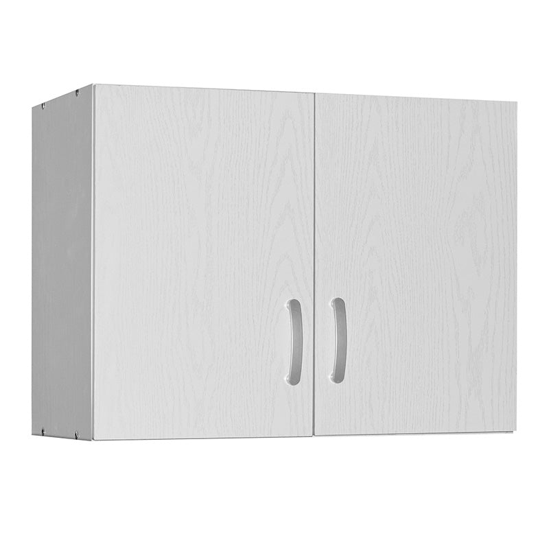 2 door wardrope and cabinet Zelia pakoworld white 79x42x240cm