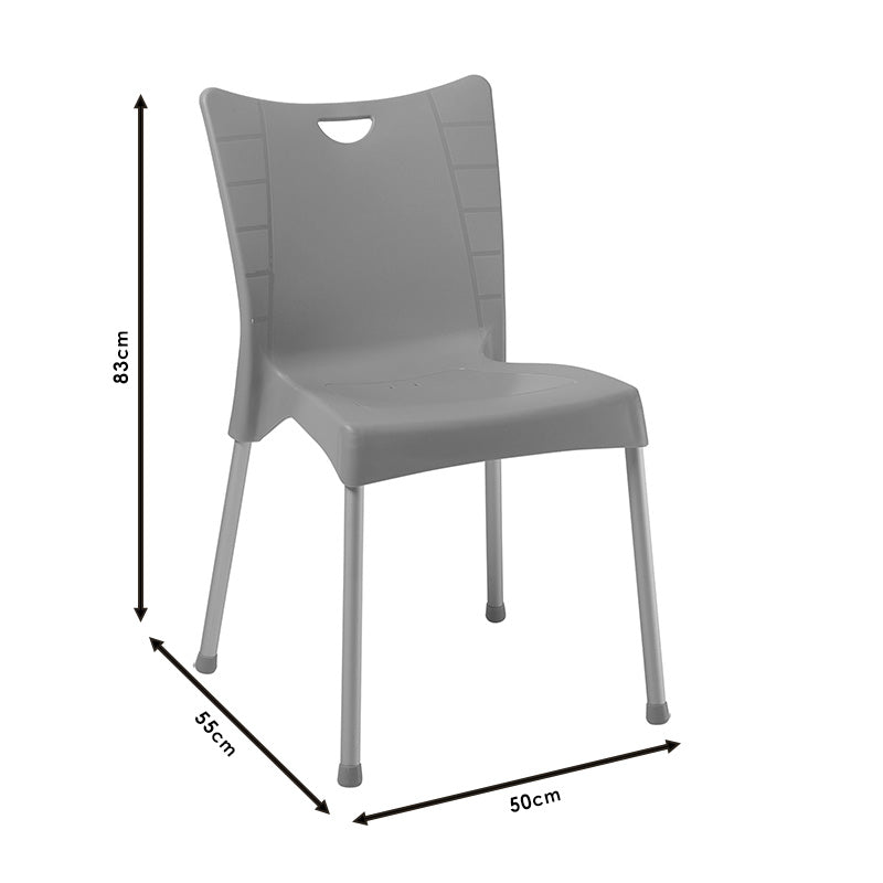 Chair Crafted PP color cappucino - aluminium leg