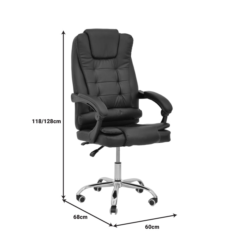 Manager office chair Toronsi pakoworld black pu 60x68x128cm