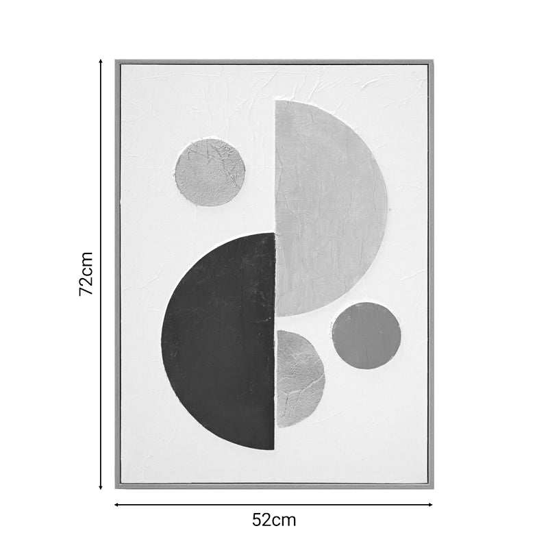 Canvas wall art Geometric I Inart 52x4.5x72cm