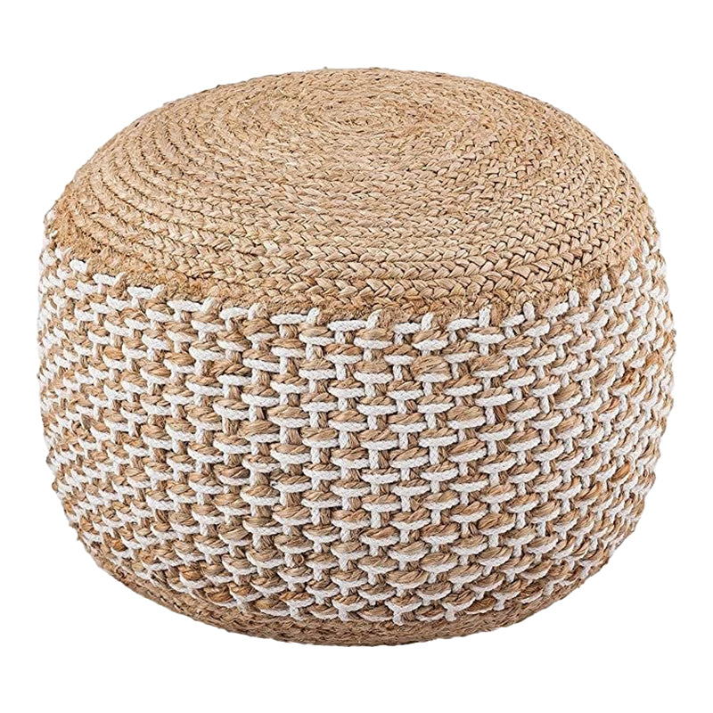 Bocca Inart jute stool in natural shade D40x45cm
