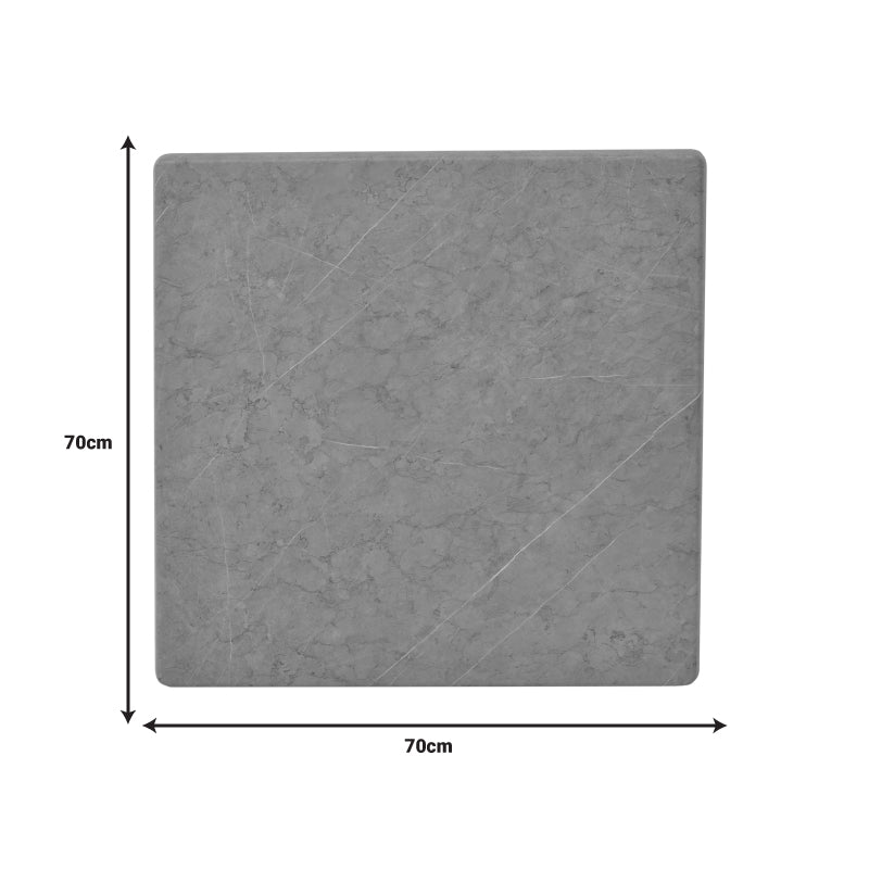 Zerbo pakoworld gray table top 70x70cm