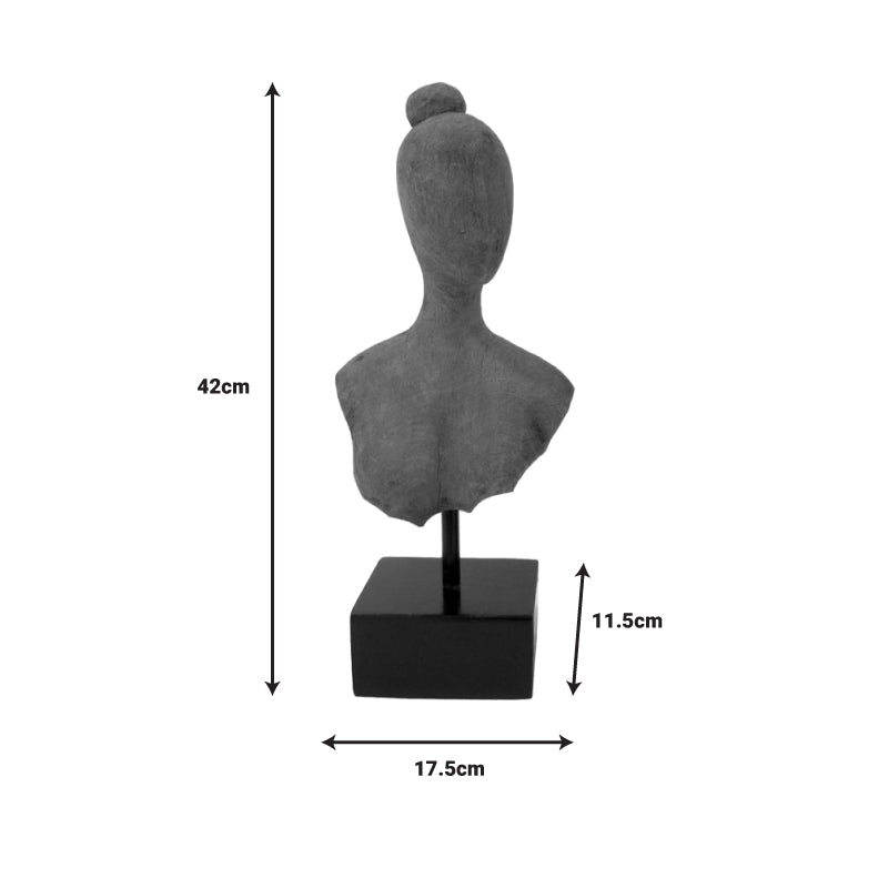 Table decoration Lafia I Inart natural mango wood-iron 17.5x11.5x42cm