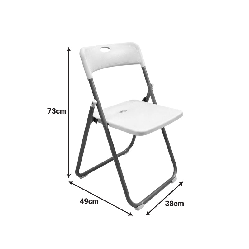 Folding chair Edison white 38x49x73cm