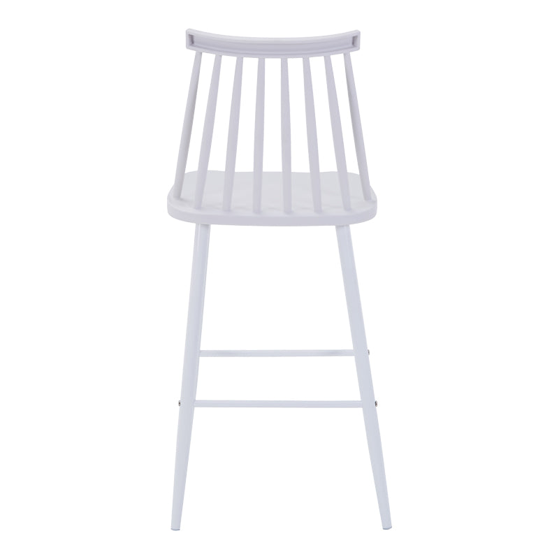Bar stool Aurora I pakoworld pp in white shade - white metal leg 42x47x99cm