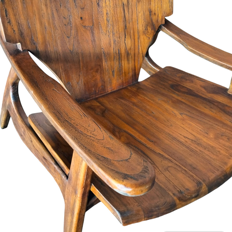 Armchair Brazin pakoworld dark brown teakwood 72x71x77cm