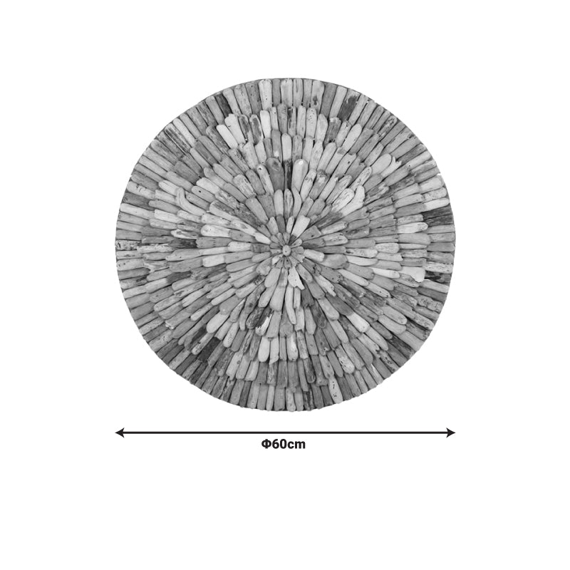 Wall decoration Wargrene pakoworld natural drift wood D60x4cm